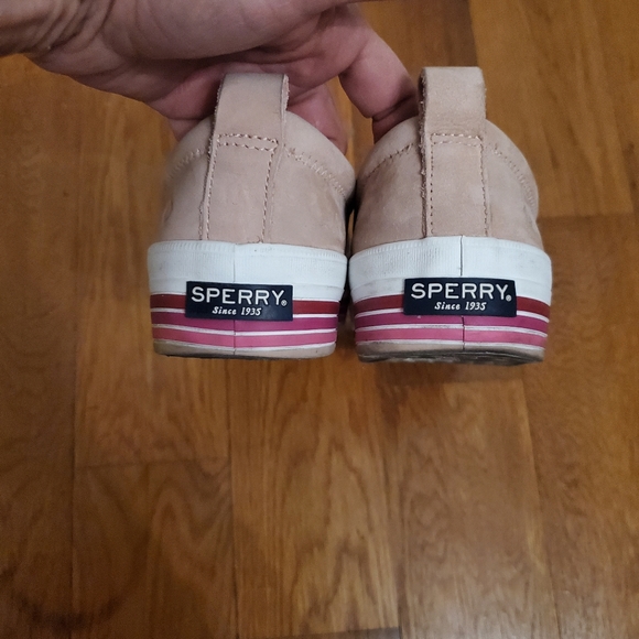 Blush Pink Leather Slip On Sneakers 8.5 - Picture 4 of 6